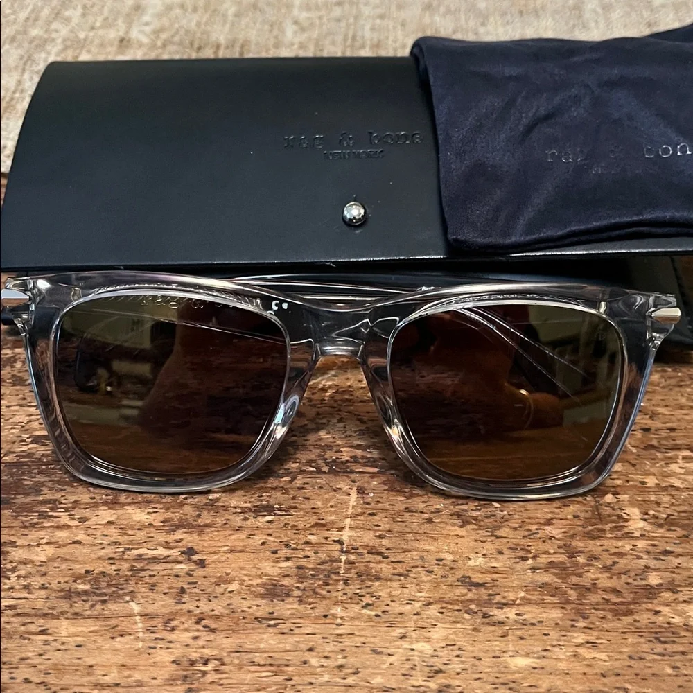Rag & Bone clear frame sunglasses - Picture 1 of 8